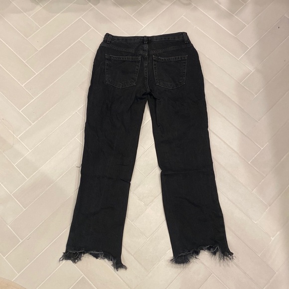 Women’s black distressed free people jeans, size 25 - Picture 3 of 3